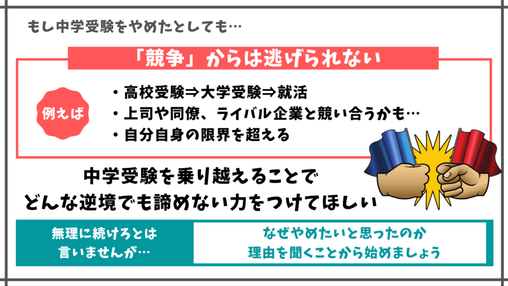 Q7：受験を辞めたいと言われたら？